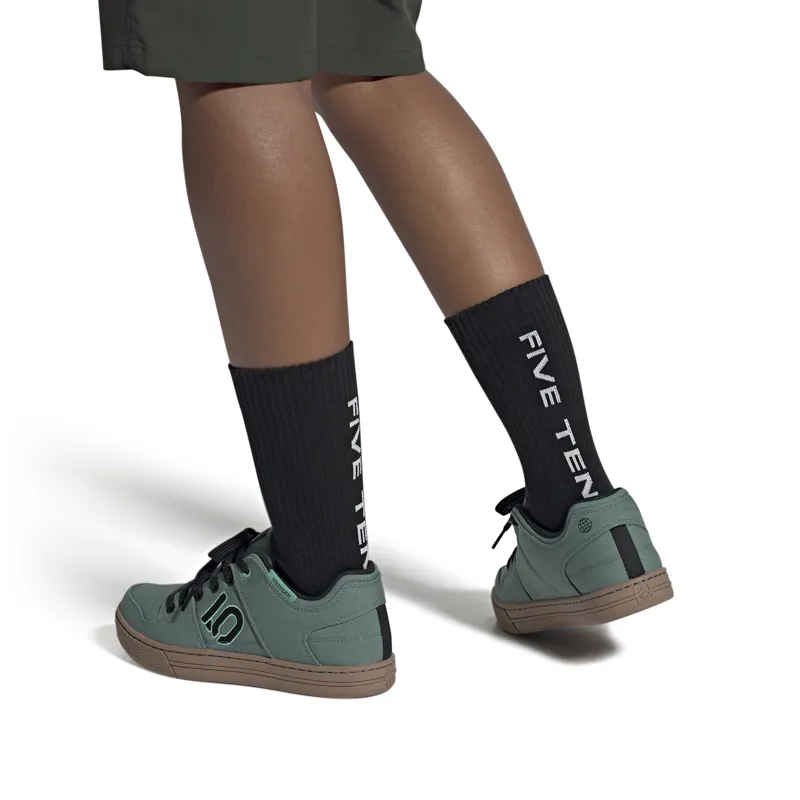 Five Ten Freerider Canvas Womens Mountain Bike Shoes - Hazy Emerald-9